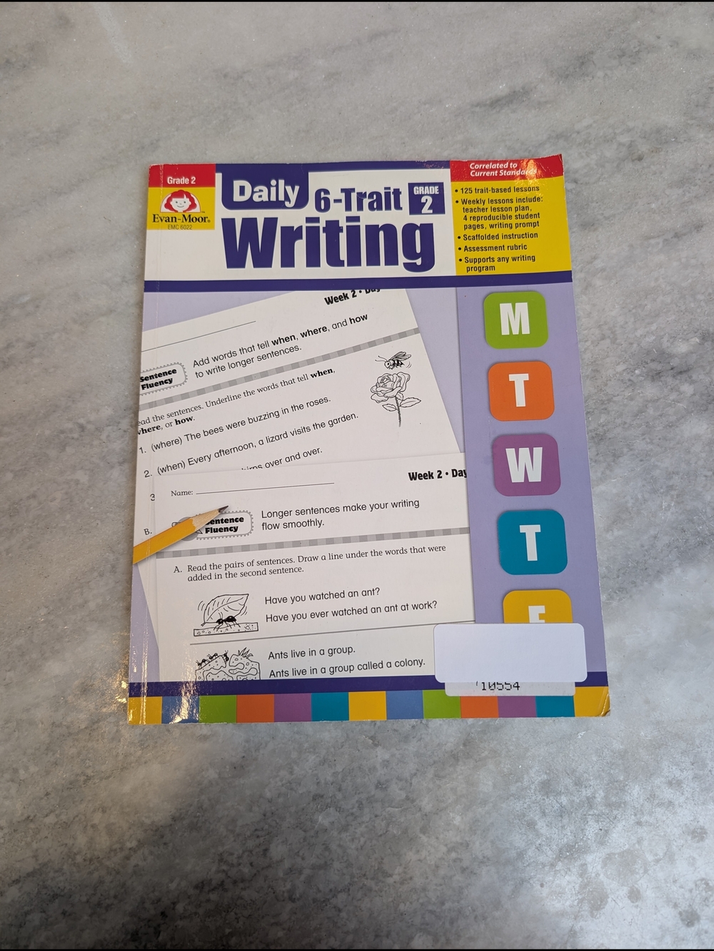 Evan-Moor Daily 6-Trait Writing Grade 2 Workbook NWT